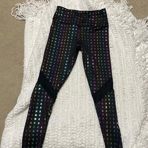 Beautiful full length Zumba leggings with mesh in knee are